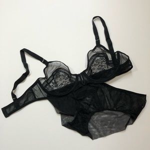 Black Bra and Panty Set